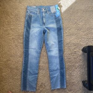 GAP High Rise Patchwork Vintage Slim Jeans